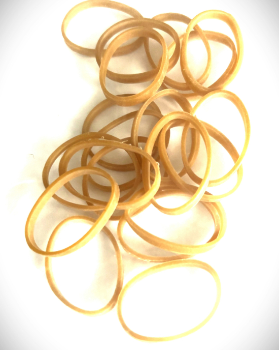 Rubber bands 1/8' X 1/16" 1" diameter