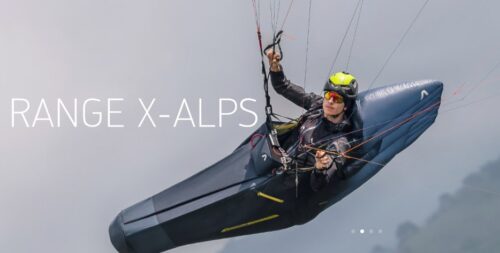 skywalk Range X Alps 3 harness in flight